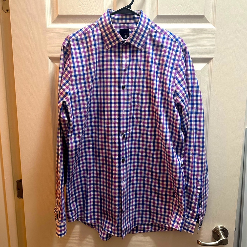 JF Men’s Slim Fit Button Down Dress Shirt - Size M